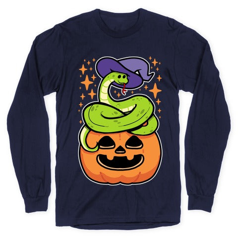 Cute Halloween Snake Longsleeve Tee