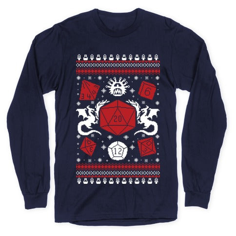 D&D Ugly Sweater Longsleeve Tee