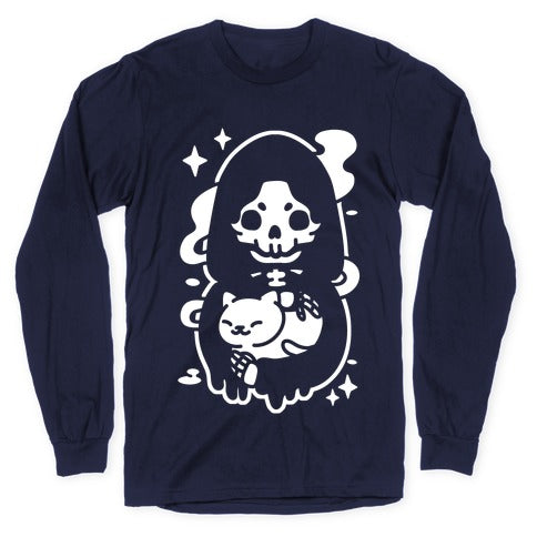 Death and Kitty Longsleeve Tee