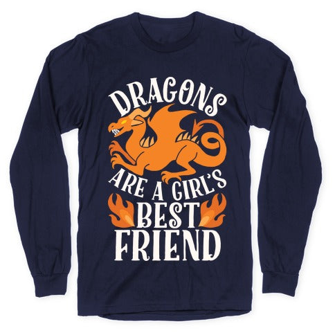 Dragons Are A Girl's Best Friend Longsleeve Tee