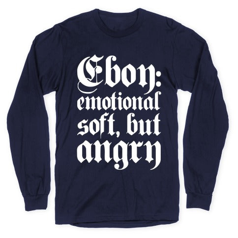 Eboy Definition White Print Longsleeve Tee