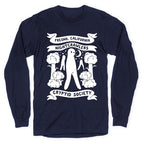 Fresno Nightcrawlers Cryptid Society White Print Longsleeve Tee