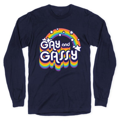 Gay and Gassy Rainbow Longsleeve Tee