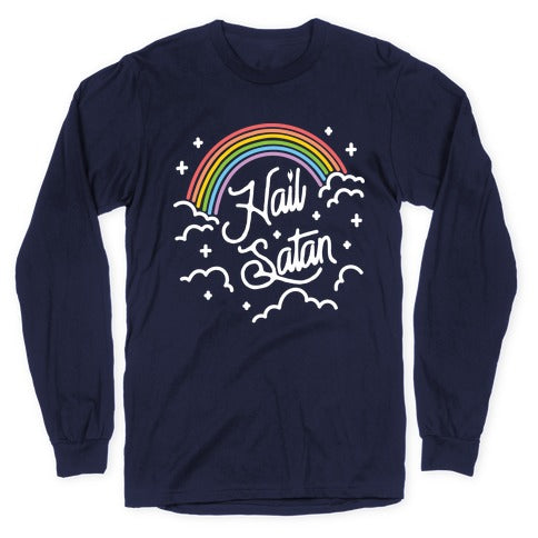 Hail Satan Rainbow Longsleeve Tee