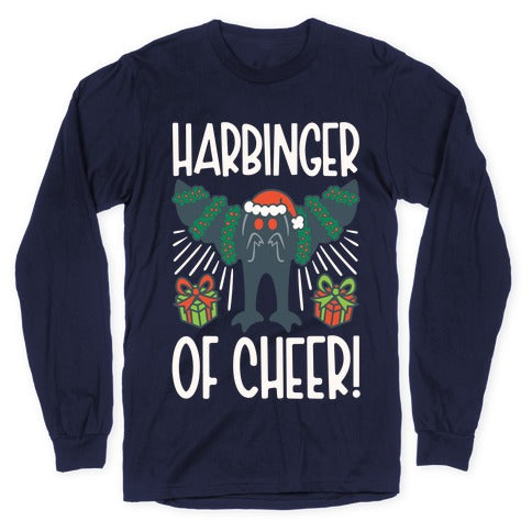 Harbinger of Cheer Mothman Parody Longsleeve Tee