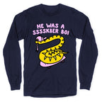 He Was A Ssssk8er Boi Skater Snake Longsleeve Tee