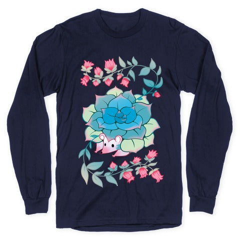 Hedgehog Succulent Longsleeve Tee