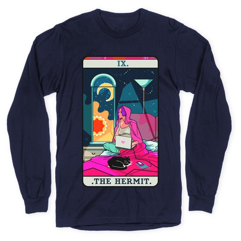 Hermit Tarot Card Longsleeve Tee