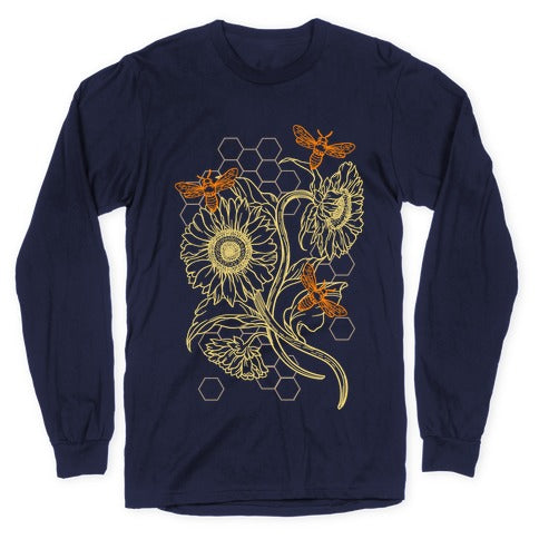 Honeybees & Sunflowers Longsleeve Tee