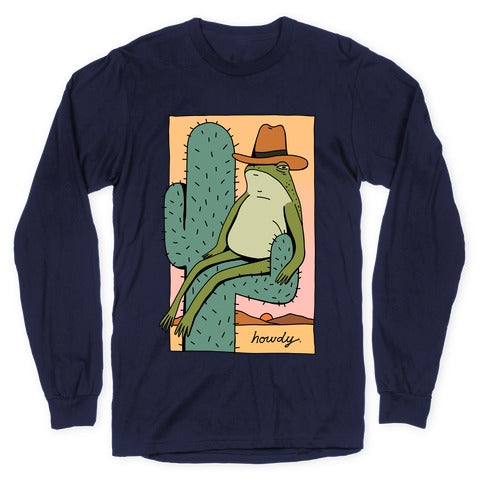 Howdy Frog Cowboy Longsleeve Tee