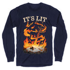 It's Lit Bonfire Longsleeve Tee