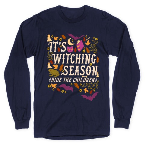 It's Witching Season Hide The Children Longsleeve Tee
