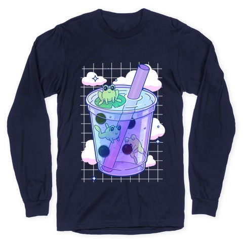 Kawaii Boba Frogs Longsleeve Tee