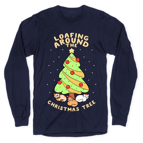 Loafing Around The Christmas Tree Longsleeve Tee