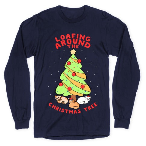 Loafing Around The Christmas Tree Longsleeve Tee