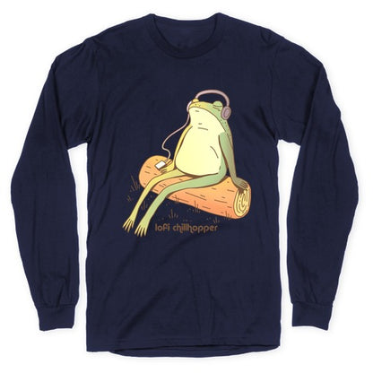 Lofi Chillhopper Frog Longsleeve Tee