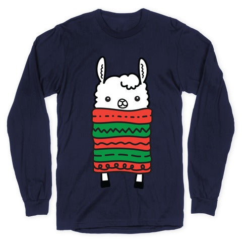 Long Llama Scarf Longsleeve Tee