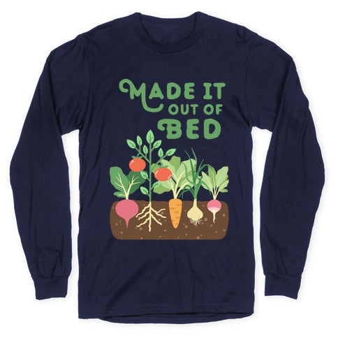 Made It Out Of Bed (vegetables) Longsleeve Tee