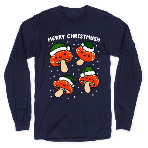 Merry Christmush Mushrooms Longsleeve Tee