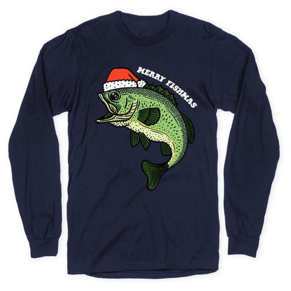 Merry Fishmas Bass Longsleeve Tee