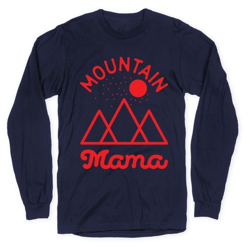 Mountain Mama Red Longsleeve Tee