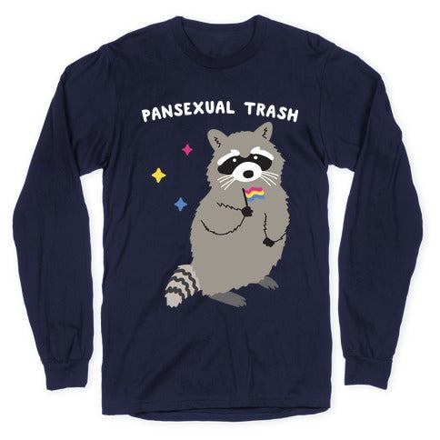 Pansexual Trash Raccoon Longsleeve Tee