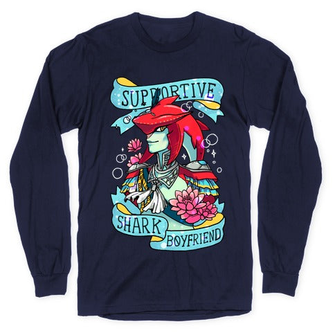 Prince Sidon: Supportive Shark Boyfriend Longsleeve Tee
