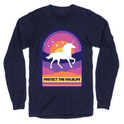 Protect The Wildlife (Unicorn) Longsleeve Tee