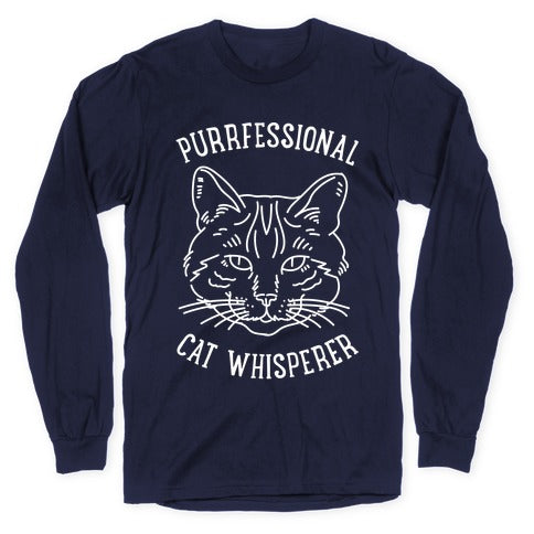 Purrfessional Cat Whisperer Longsleeve Tee