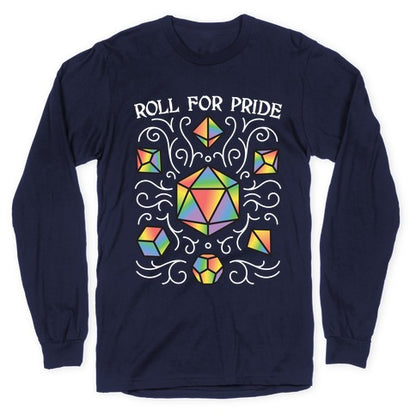 Roll For Pride DnD Dice Longsleeve Tee