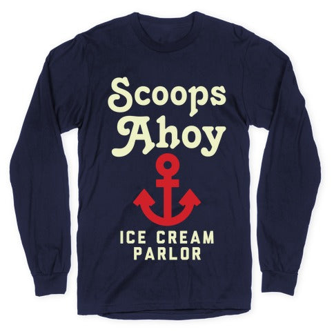 Scoops Ahoy Logo Parody Longsleeve Tee