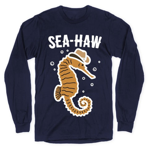 Sea Haw Seahorse Cowboy Longsleeve Tee