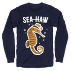 Sea Haw Seahorse Cowboy Longsleeve Tee
