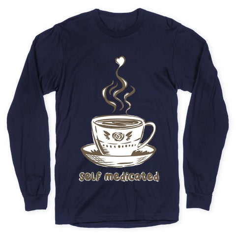 Self Medicated Coffee Longsleeve Tee