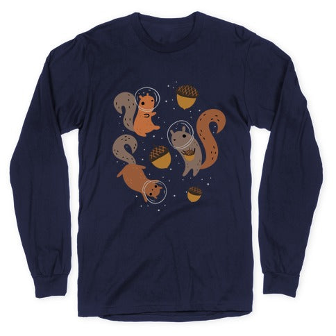 Squirrels In Space Longsleeve Tee