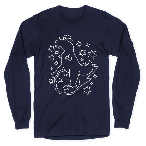 T-Rex Riding a Meteor Longsleeve Tee