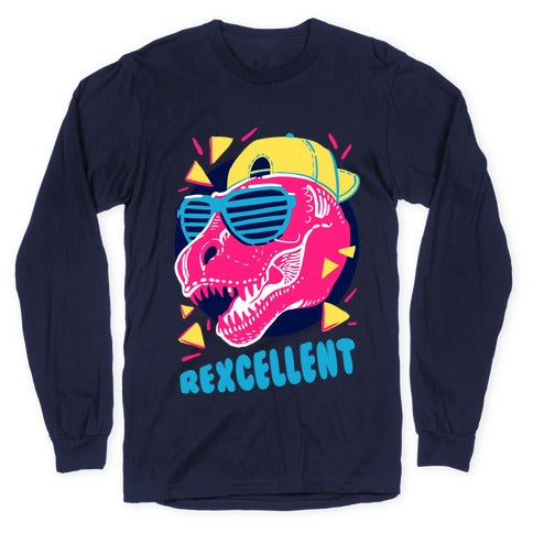 T-Rexcellent 90's Dinosaur Tyrannosaurus Longsleeve Tee