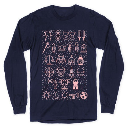 Tarot Card Icons Longsleeve Tee