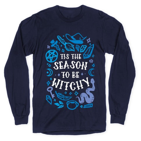 Tis The Season To Be Witchy Longsleeve Tee