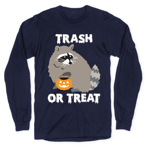 Trash Or Treat Raccoon Longsleeve Tee