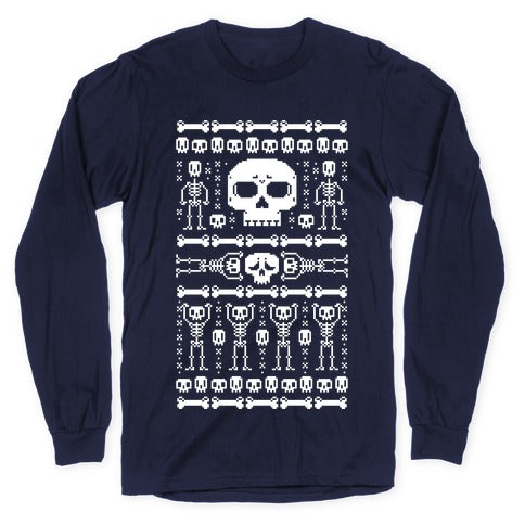 Ugly Skeleton Sweater Longsleeve Tee