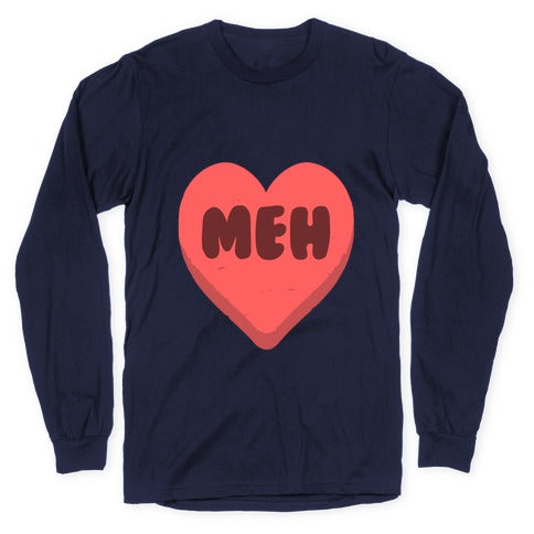Valentine's Day Heart Meh Longsleeve Tee