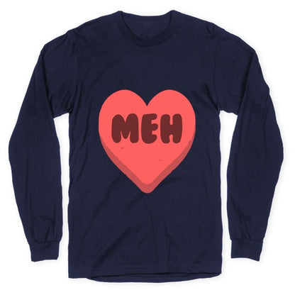 Valentine's Day Heart Meh Longsleeve Tee