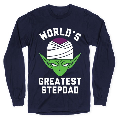 World's Greatest Stepdad Piccolo Parody Longsleeve Tee