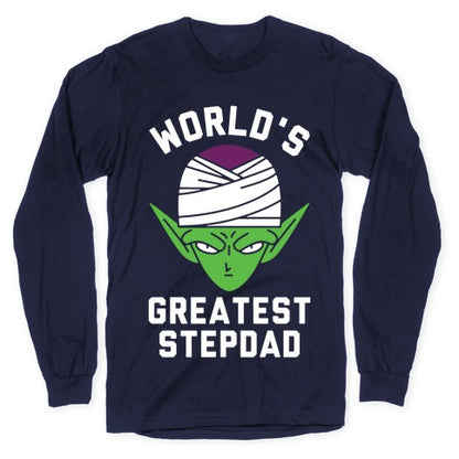 World's Greatest Stepdad Piccolo Parody Longsleeve Tee