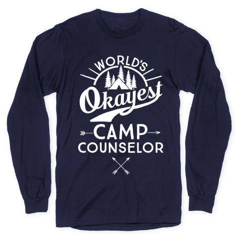 World's Okayest Camp Counselor Longsleeve Tee