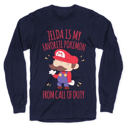 Zelda Is My Favorite Pokemon Longsleeve Tee