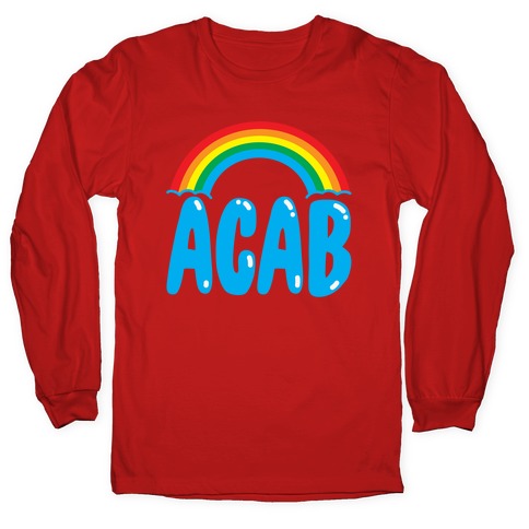 ACAB White Print Longsleeve Tee