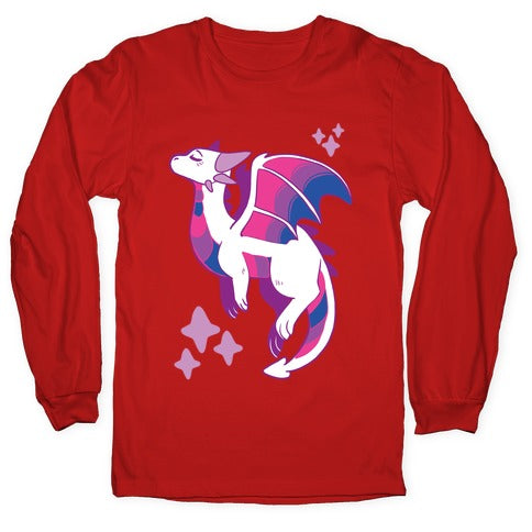 Bi Pride Dragon Longsleeve Tee