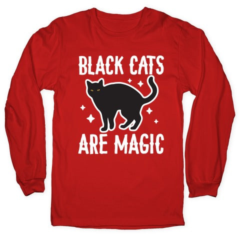 Black Cats Are Magic Longsleeve Tee